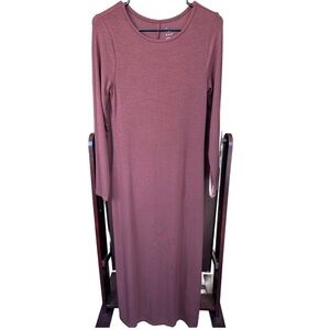 a new day Long Sleeve Brown Dress